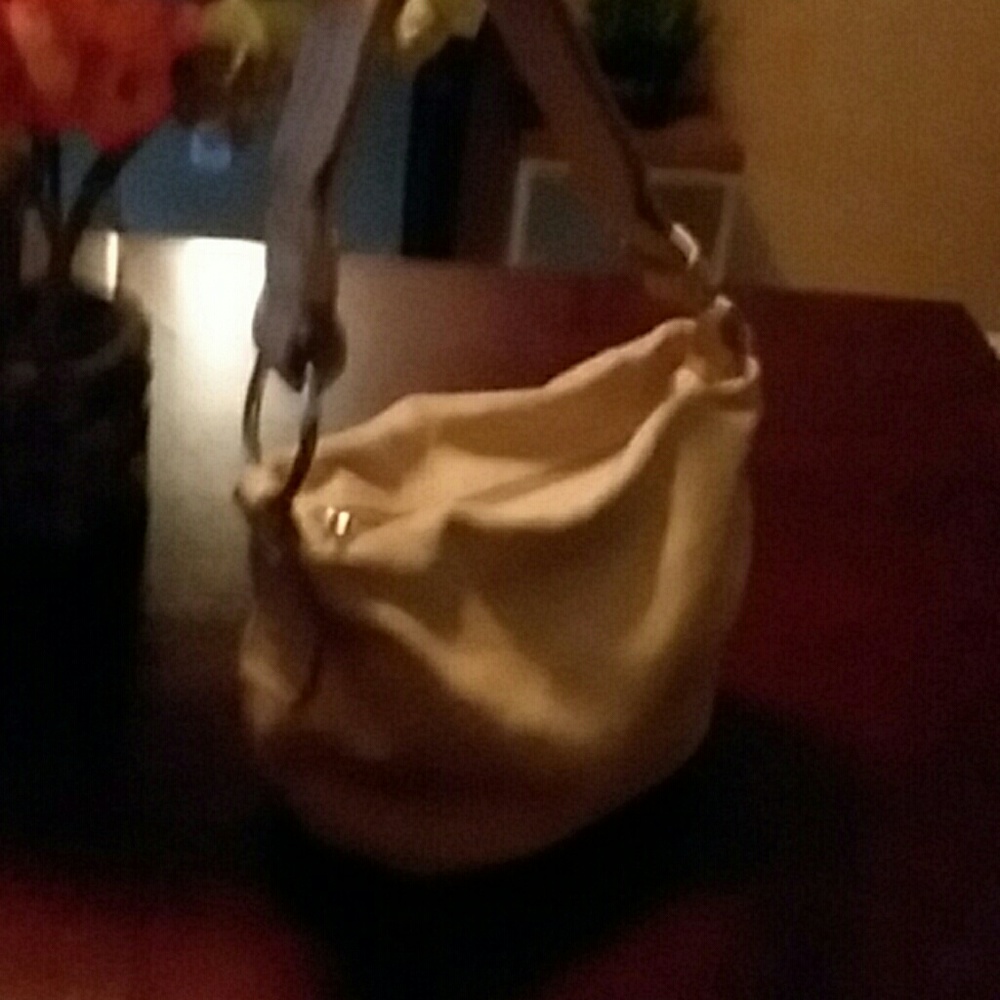 Beige Petusco Leather Handbag made in Spain